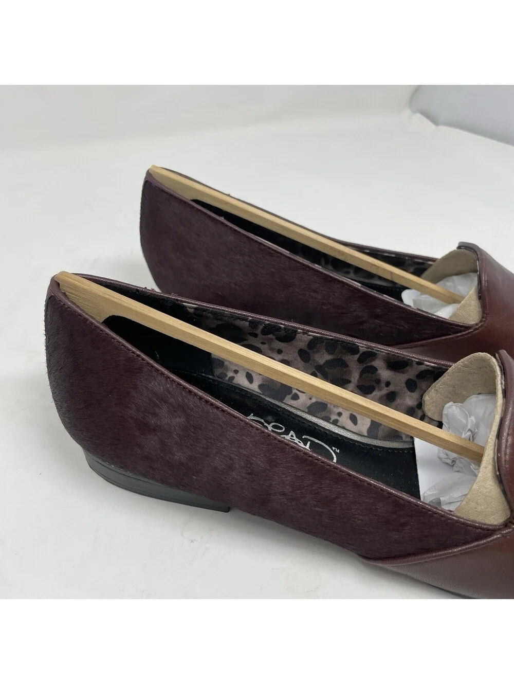 David Bromstad for Naturalizer Burgundy Leather Loafers Women’s Size 9